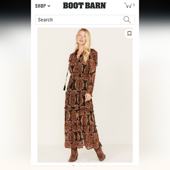 Miss Me Dresses & Skirts - NWT Miss Me maxi dress medium black and brown boho